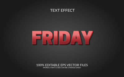 Šablona návrhu s upravitelnými vektorovými efekty textu Eps Černý pátek