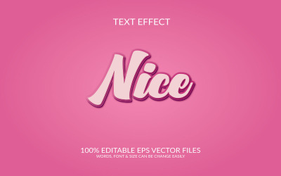Schönes editierbares Vektortext-Effektdesign