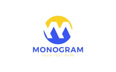 Branding M Logo-Präsentation, modernes Logo, Logo-Symbol, Logo-Design