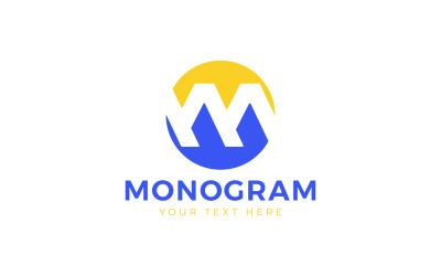 Branding M Prezentacja logo, nowoczesne logo, symbol logo, projekt logo