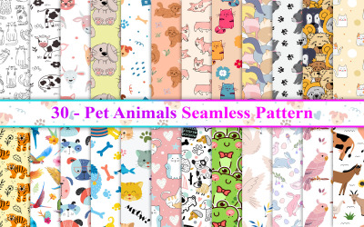 Evcil Hayvanların Dikişsiz Deseni, Hayvanların Dikişsiz Deseni, Hayvan Deseni