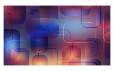 Háttérkép 14400x8100px többszínű sémában, geometrikus mintákkal