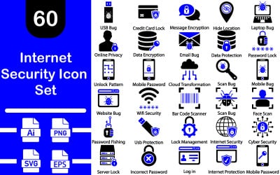 Internet Security Icon Set