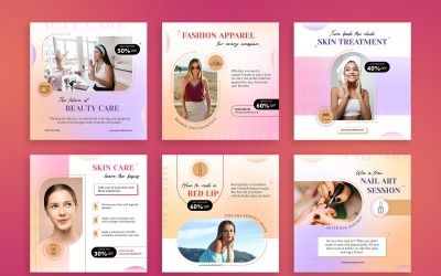 Modelli di banner per cure di bellezza