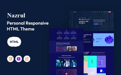 Nazrul – Šablona osobního responzivního webu