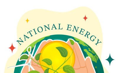 12 Nemzeti Energiatakarékossági Nap illusztráció