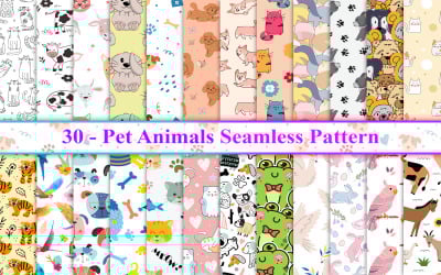 Padrão sem emenda de animais de estimação, padrão sem emenda de animais, padrão animal
