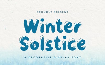 Solstice d&amp;#39;hiver - Police d&amp;#39;affichage