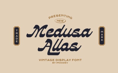 Вінтажний стиль шрифту Medusa Allos