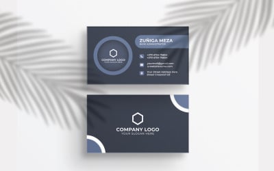 Diseño de plantilla de tarjeta de visita creativa y moderna.