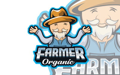 Farmer Organic Logo Template