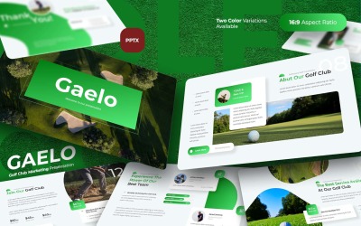 Gaelo - 高尔夫俱乐部营销 PowerPoint
