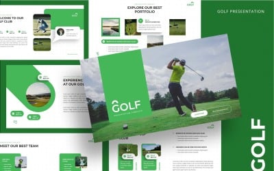 Golf - PowerPoint professionale del golf
