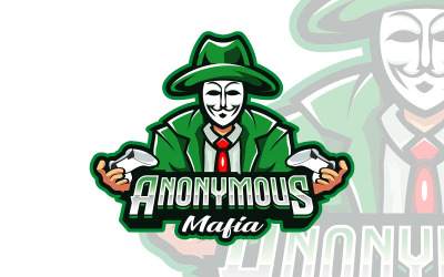 Hacker-Maskottchen-Logo-Vorlage