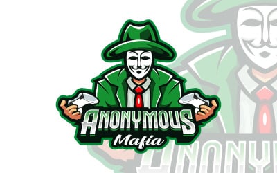 Хакер талісман логотип шаблон