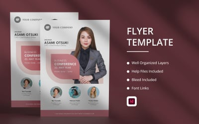 InDesign-Flyer-Vorlage für Geschäftskonferenzen