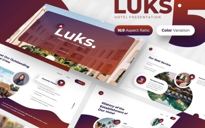 Luks - Отель Шаблоны презентаций PowerPoint