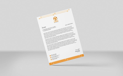 Modèle de papier à en-tête d&amp;#39;entreprise Design_H_001