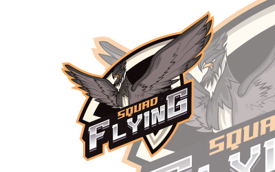 Szablon logo gry Flying Squad