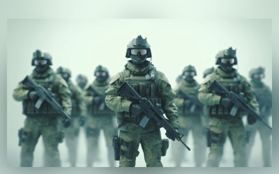 Soldiers Military Force in Action 03