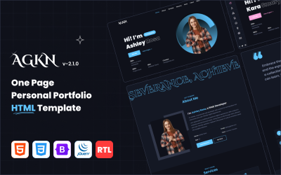 AGKN - Modello HTML di portfolio personale