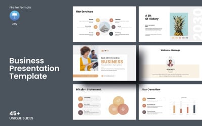 Diseño de plantilla de Keynote empresarial
