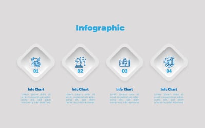 Flujo de trabajo de plantilla de elemento infográfico vectorial eps