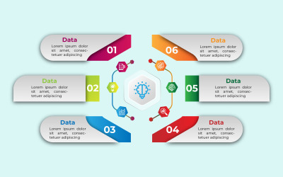 Flusso di lavoro di progettazione del modello di elemento infografico EPS