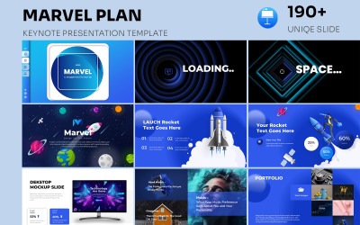 Modèle de présentation du plan d'affaires Marvel