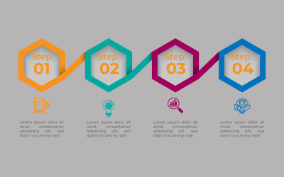 Prosty szablon prezentacji infografiki eps