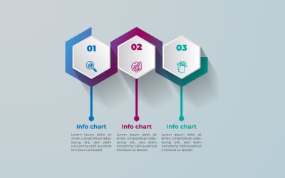 Vektör basit infografik şablon tasarımı