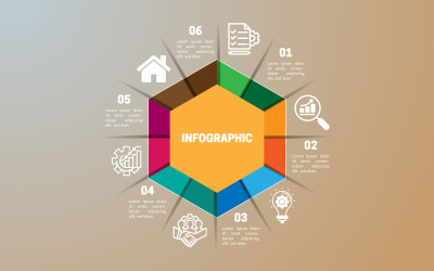 Vektor-einfache Infografik-Element-Design-Vorlage