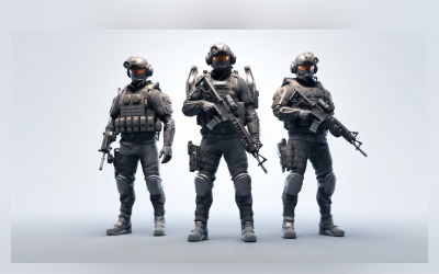 Armed Protect The Might of Military 32