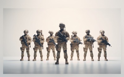 Defenders of Freedom Soldiers at the Ready 24