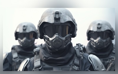 Soldater militär styrka i aktion 47