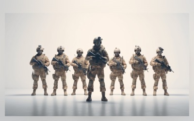 Soldiers Military Force in Action 28
