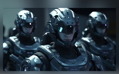 Armed and Automated Three Robot Military Protectors 91