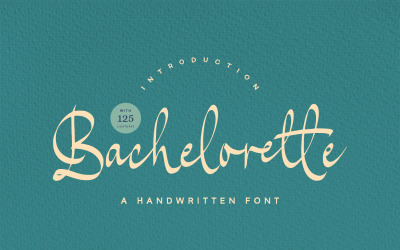 Bachelorette - handgeschreven lettertype