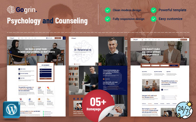 Gogrin - Psychology and Counseling Responsive WordPress Theme