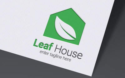 Leaf House logó tervezősablon