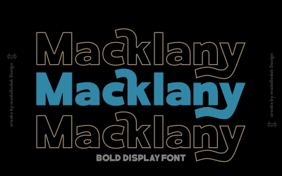 Macklany - Bold Display Font