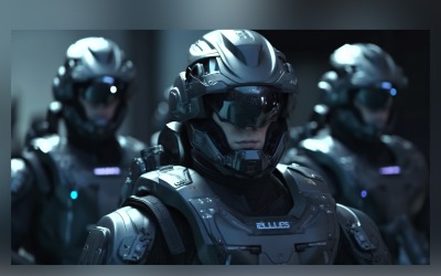 Robotic Triple Threat Heavy Armed Military Machines 81