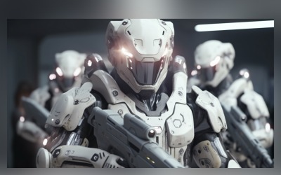 Three Guardians of Steel Robot Military Strike Force 96