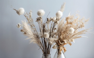 Dried Flowers Still Life White Flora 21