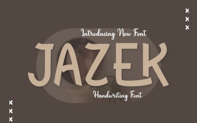 Jazek: fuente de visualización con una fuente manuscrita genuinamente distintiva
