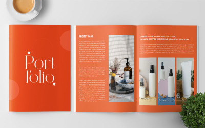 Plantilla de portafolio de diseño diseño de portafolio minimalista