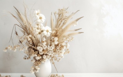 Dried Flowers Still Life White Flora 23