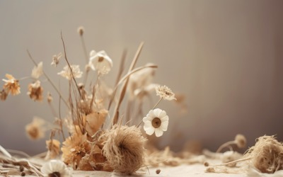 Dried Flowers Still Life White Flora 58