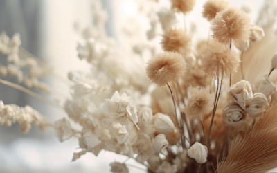 Dried Flowers Still Life White Flora 69
