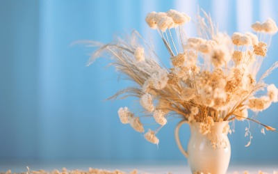 Dried Flowers Still Life White Flora 79